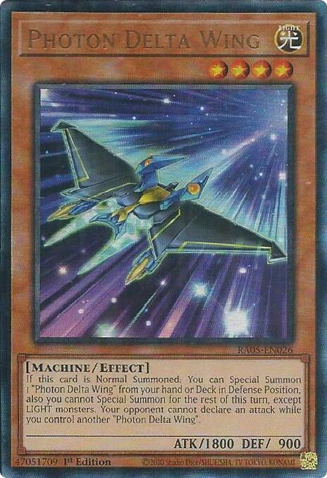 Photon Delta Wing (Ultimate Rare) [RA05-EN026] Ultimate Rare | Black Swamp Games