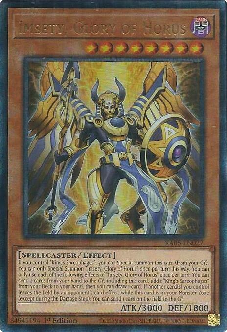 Imsety, Glory of Horus (Ultimate Rare) [RA05-EN027] Ultimate Rare | Black Swamp Games