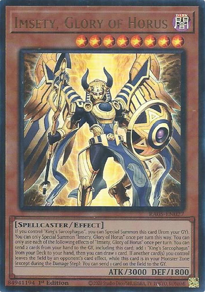 Imsety, Glory of Horus (Ultra Rare) [RA05-EN027] Ultra Rare | Black Swamp Games