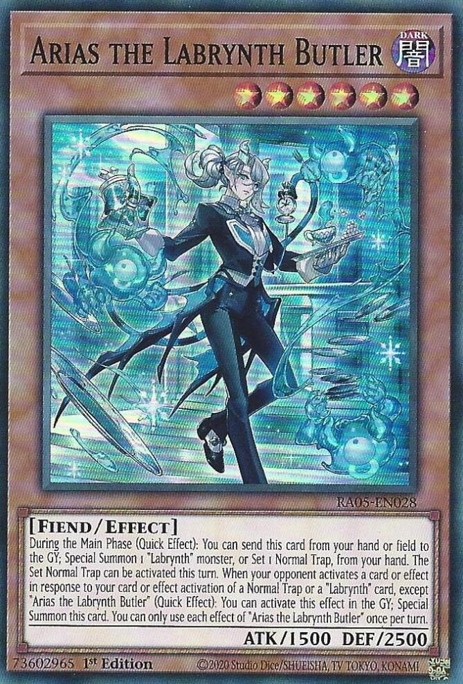 Arias the Labrynth Butler [RA05-EN028] Super Rare | Black Swamp Games