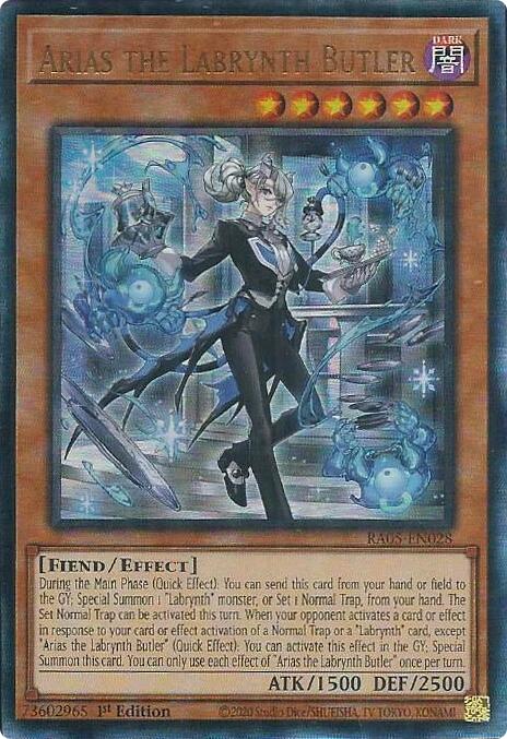 Arias the Labrynth Butler (Ultimate Rare) [RA05-EN028] Ultimate Rare | Black Swamp Games