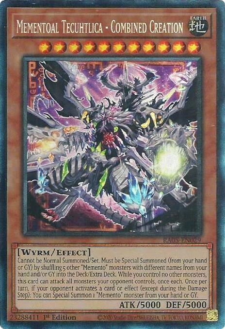 Mementoal Tecuhtlica - Combined Creation (Collector's Rare) [RA05-EN029] Collector's Rare | Black Swamp Games