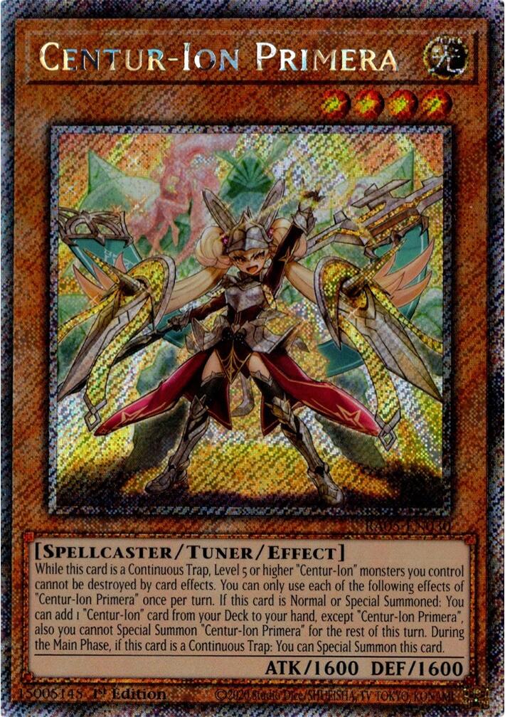 Centur-Ion Primera (Platinum Secret Rare) [RA05-EN030] Platinum Secret Rare | Black Swamp Games