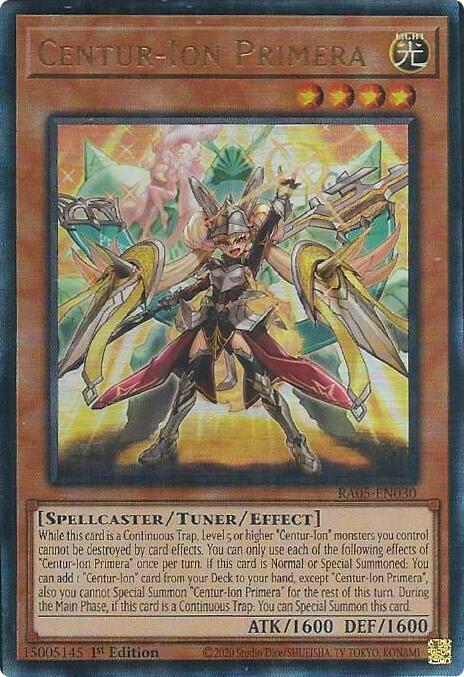 Centur-Ion Primera (Ultimate Rare) [RA05-EN030] Ultimate Rare | Black Swamp Games