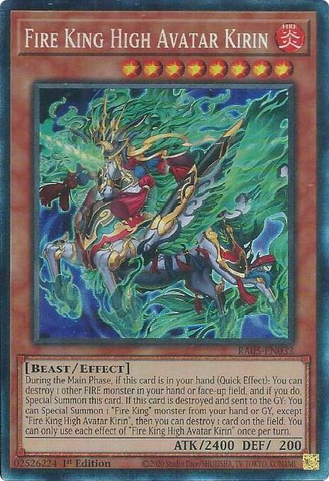 Fire King High Avatar Kirin (Collector's Rare) [RA05-EN032] Collector's Rare | Black Swamp Games