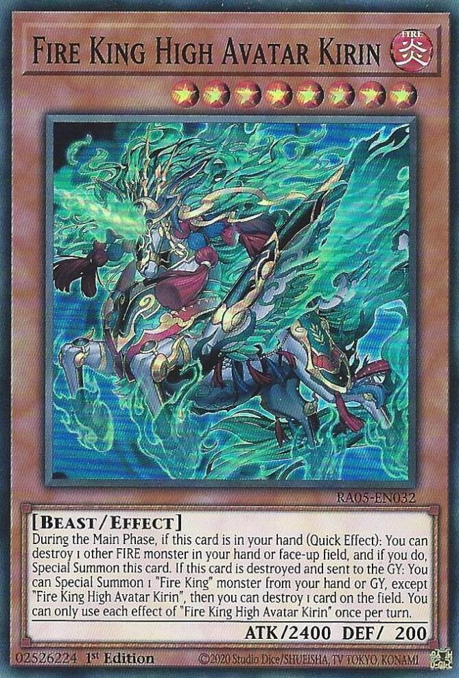 Fire King High Avatar Kirin [RA05-EN032] Super Rare | Black Swamp Games