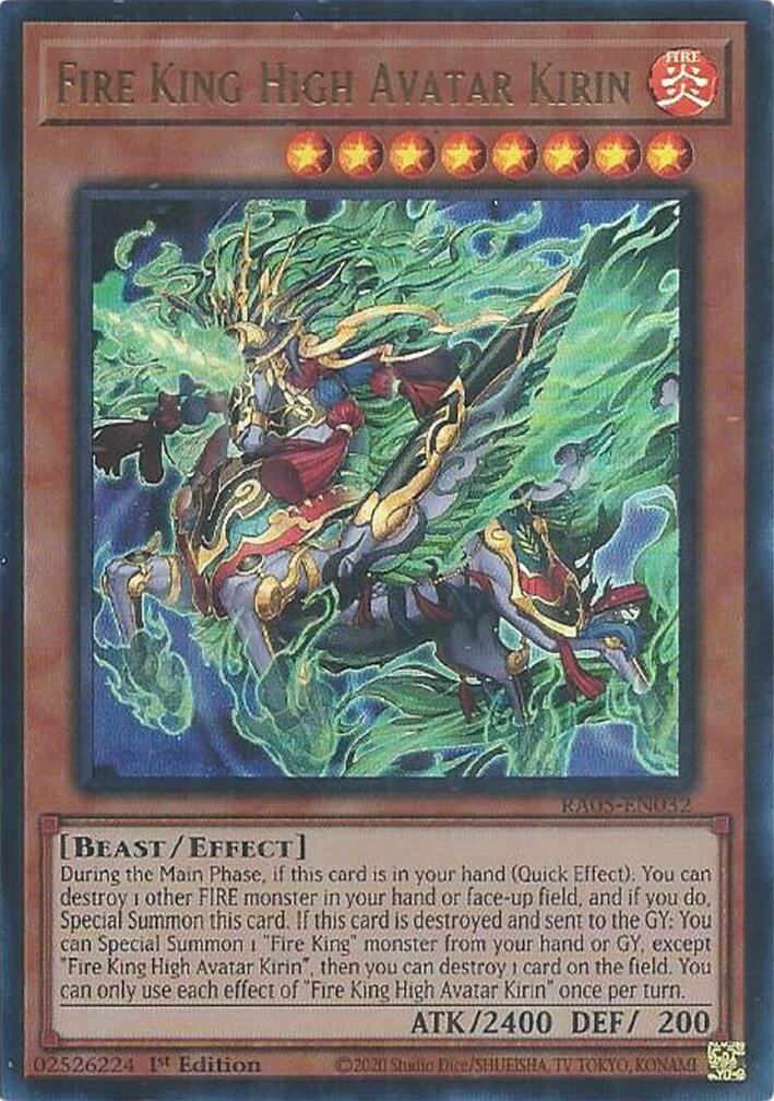 Fire King High Avatar Kirin (Ultra Rare) [RA05-EN032] Ultra Rare | Black Swamp Games