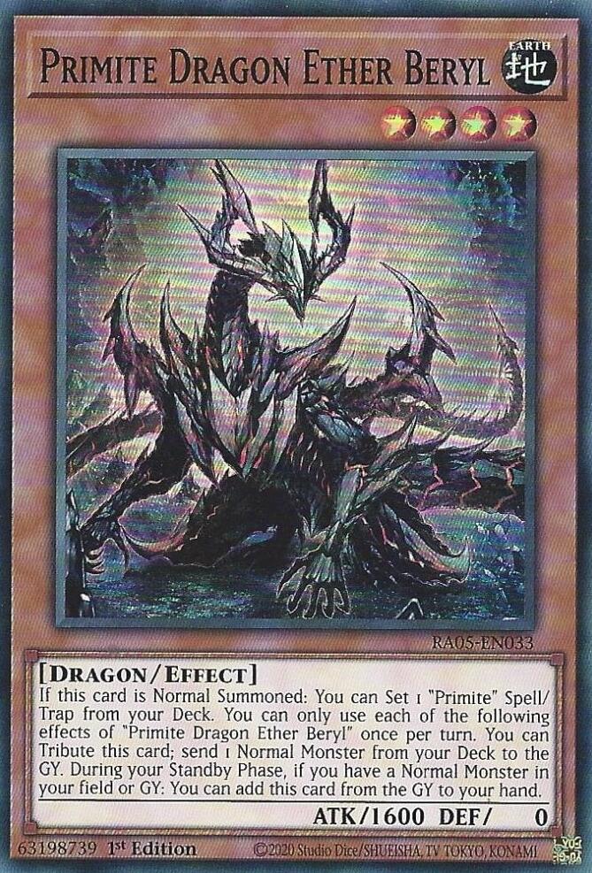 Primite Dragon Ether Beryl [RA05-EN033] Super Rare | Black Swamp Games