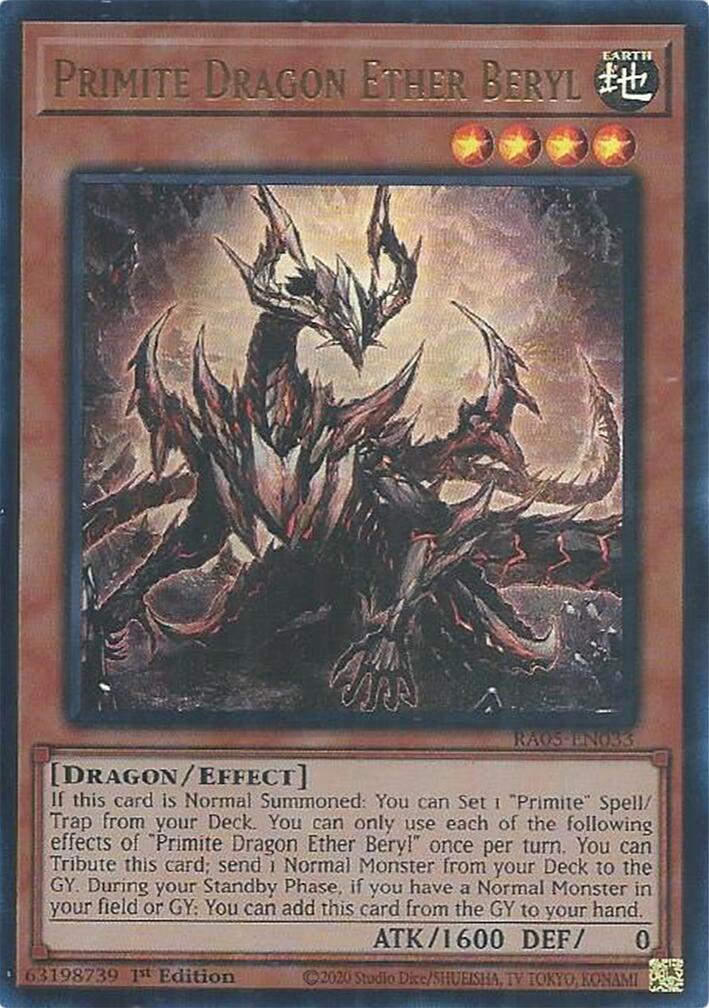 Primite Dragon Ether Beryl (Ultra Rare) [RA05-EN033] Ultra Rare | Black Swamp Games