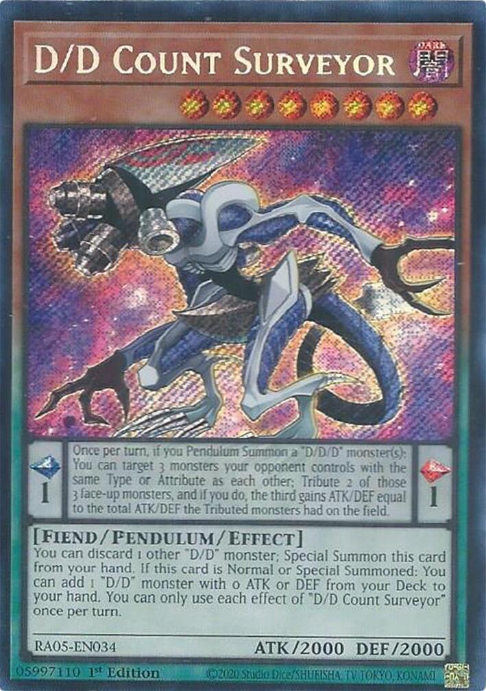 D/D Count Surveyor (Secret Rare) [RA05-EN034] Secret Rare | Black Swamp Games