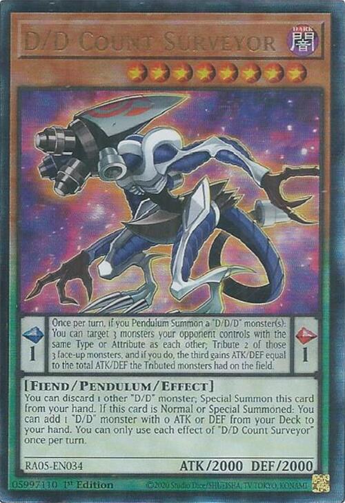 D/D Count Surveyor (Ultimate Rare) [RA05-EN034] Ultimate Rare | Black Swamp Games
