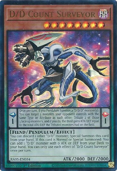 D/D Count Surveyor (Ultra Rare) [RA05-EN034] Ultra Rare | Black Swamp Games