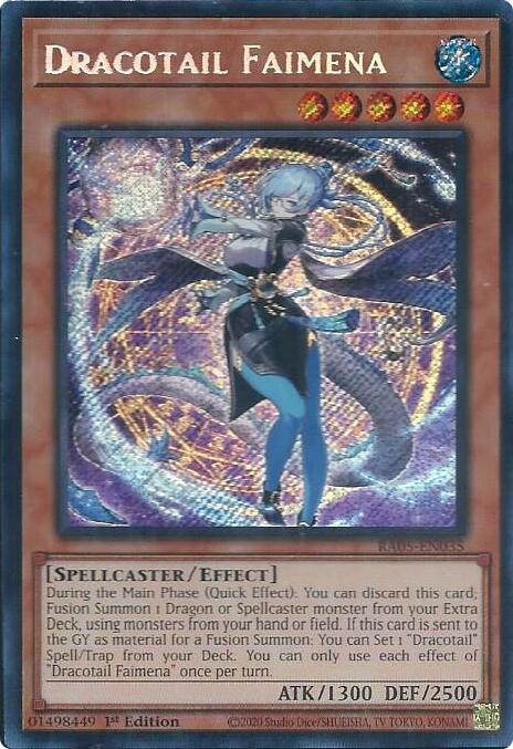 Dracotail Faimena (Secret Rare) [RA05-EN035] Secret Rare | Black Swamp Games