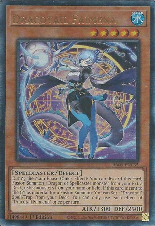 Dracotail Faimena (Ultimate Rare) [RA05-EN035] Ultimate Rare | Black Swamp Games