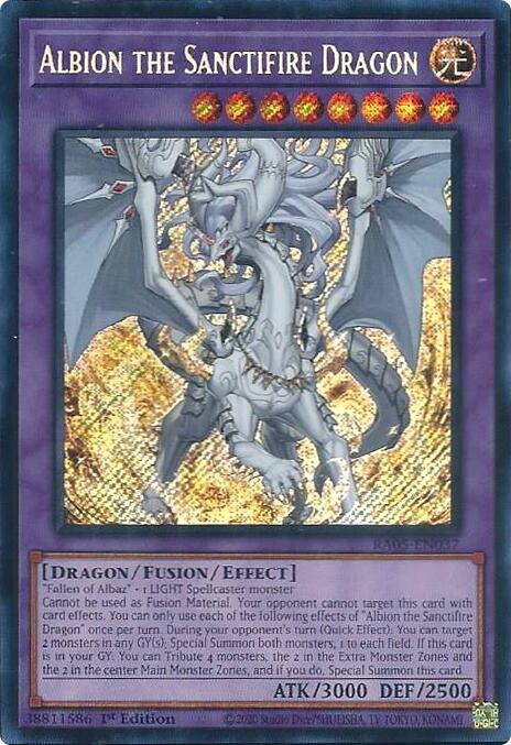 Albion the Sanctifire Dragon (Secret Rare) [RA05-EN037] Secret Rare | Black Swamp Games