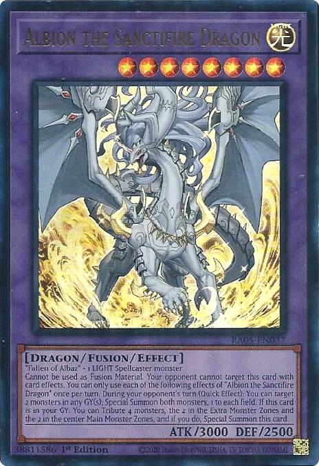 Albion the Sanctifire Dragon (Ultra Rare) [RA05-EN037] Ultra Rare | Black Swamp Games