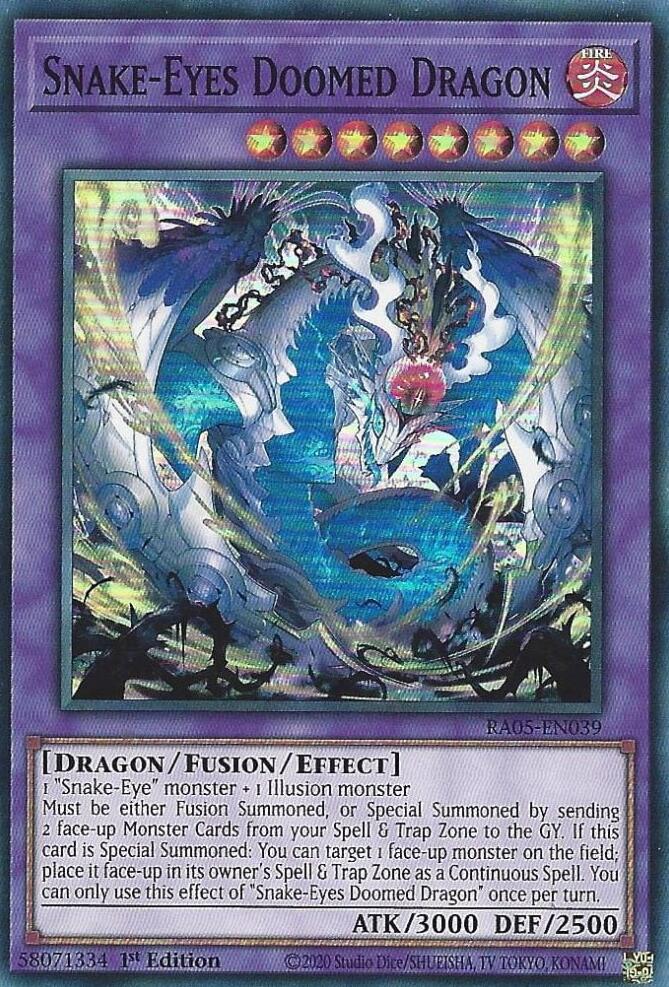 Snake-Eyes Doomed Dragon [RA05-EN039] Super Rare | Black Swamp Games