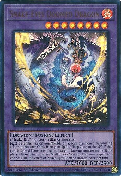 Snake-Eyes Doomed Dragon (Ultra Rare) [RA05-EN039] Ultra Rare | Black Swamp Games