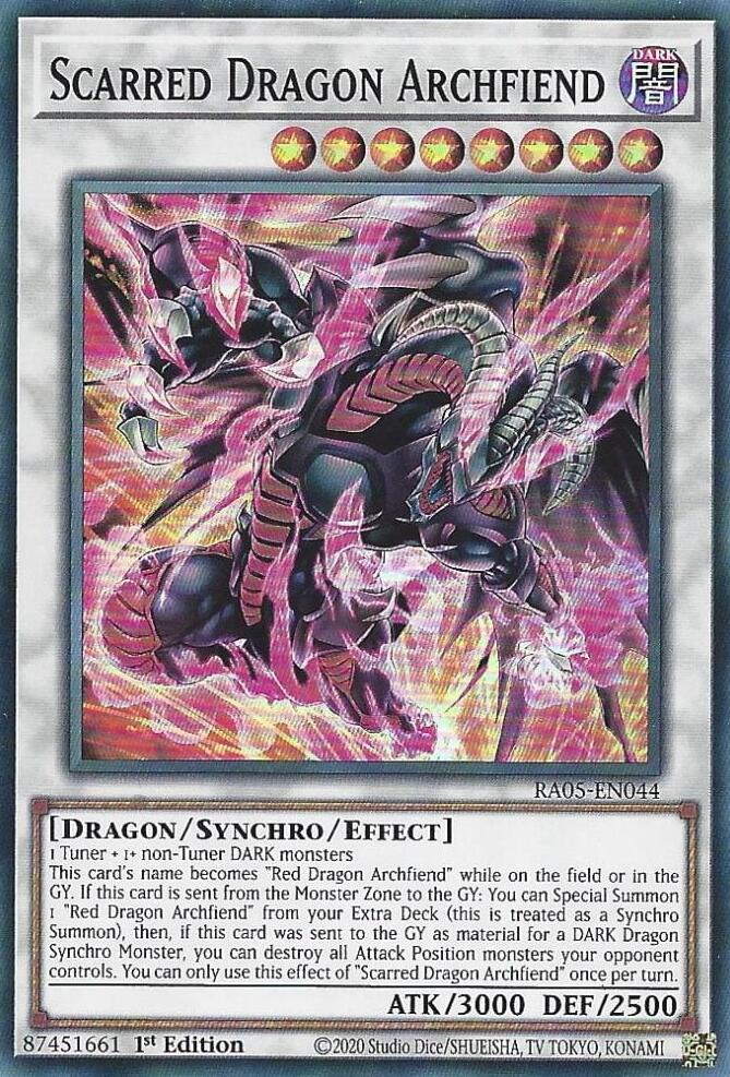 Scarred Dragon Archfiend [RA05-EN044] Super Rare | Black Swamp Games