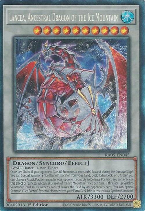Lancea, Ancestral Dragon of the Ice Mountain (Collector's Rare) [RA05-EN045] Collector's Rare | Black Swamp Games
