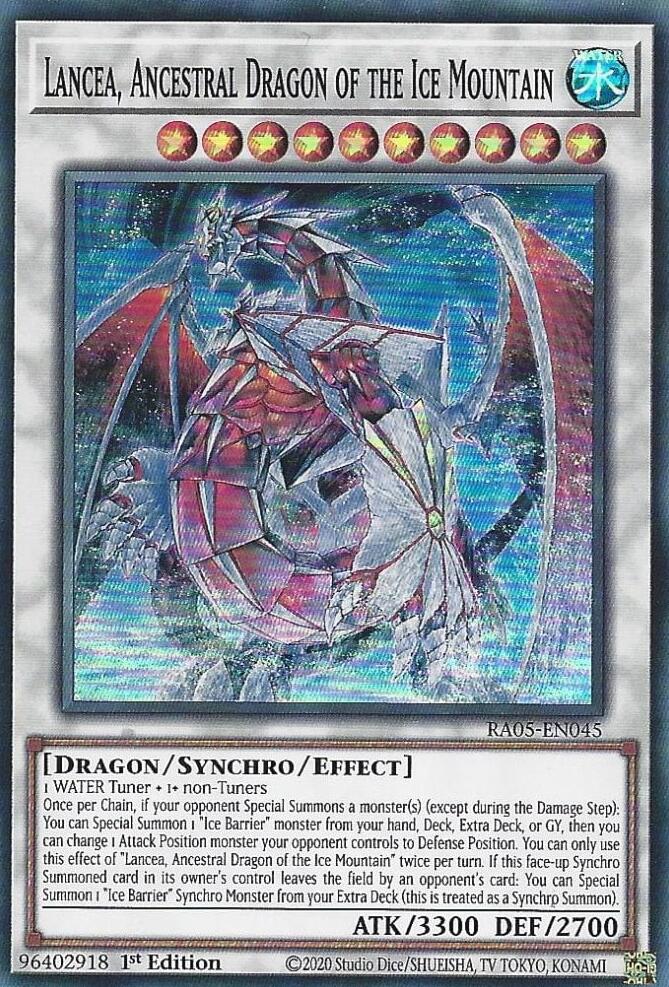 Lancea, Ancestral Dragon of the Ice Mountain [RA05-EN045] Super Rare | Black Swamp Games