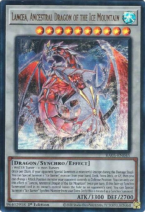 Lancea, Ancestral Dragon of the Ice Mountain (Ultra Rare) [RA05-EN045] Ultra Rare | Black Swamp Games