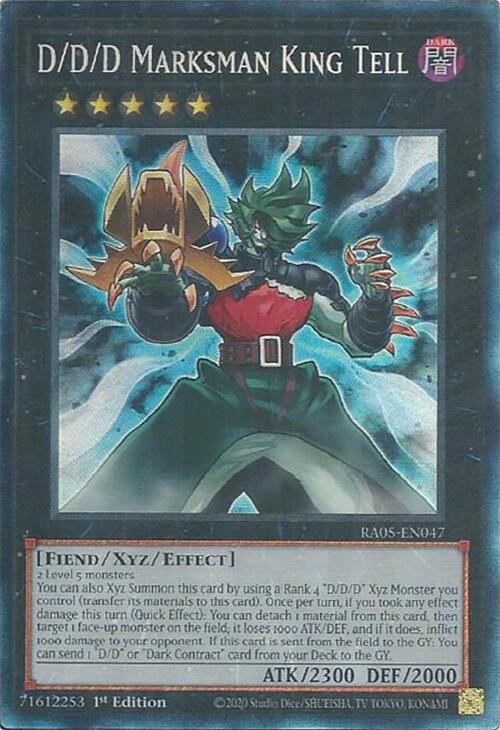 D/D/D Marksman King Tell (Collector's Rare) [RA05-EN047] Collector's Rare | Black Swamp Games