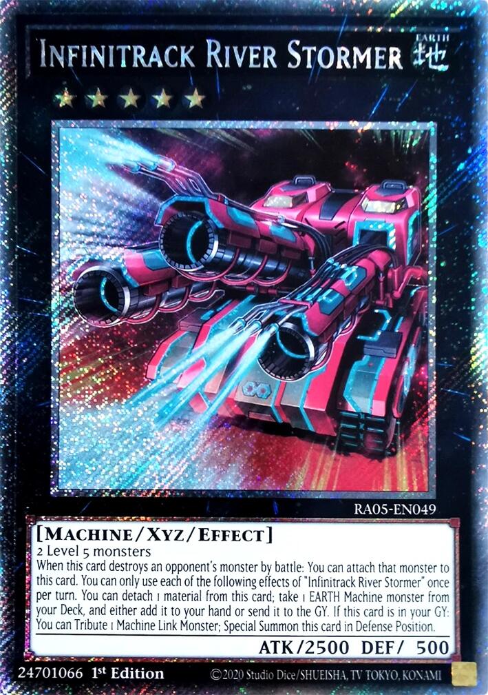 Infinitrack River Stormer (Platinum Secret Rare) [RA05-EN049] Platinum Secret Rare | Black Swamp Games