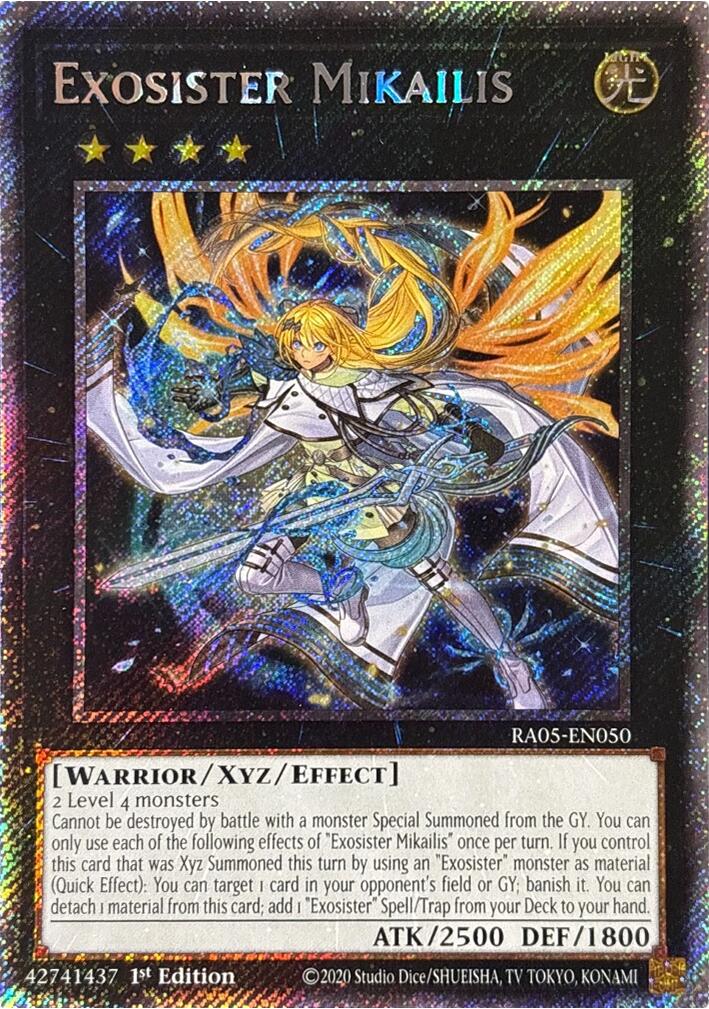 Exosister Mikailis (Platinum Secret Rare) [RA05-EN050] Platinum Secret Rare | Black Swamp Games