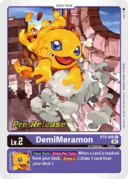 DemiMeramon [BT8-006] [New Awakening Pre-Release Cards] | Black Swamp Games