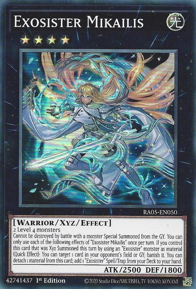 Exosister Mikailis [RA05-EN050] Super Rare | Black Swamp Games