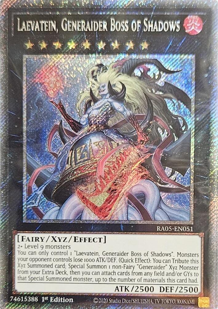 Laevatein, Generaider Boss of Shadows (Platinum Secret Rare) [RA05-EN051] Platinum Secret Rare | Black Swamp Games
