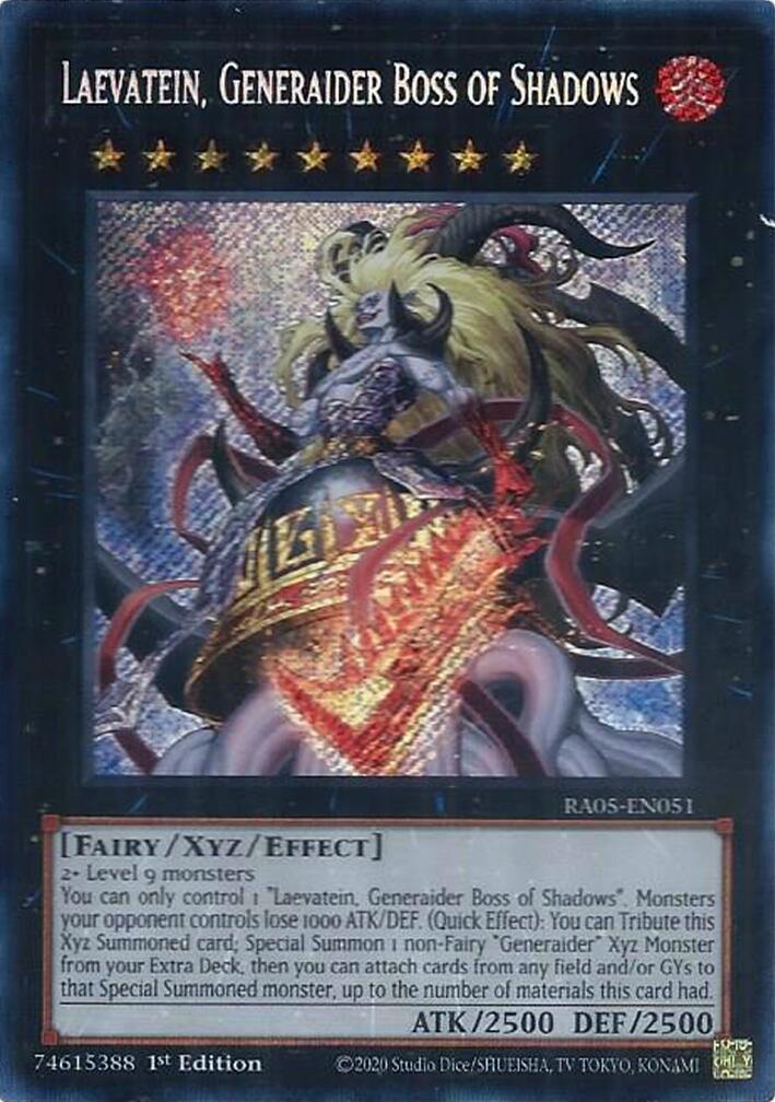 Laevatein, Generaider Boss of Shadows (Secret Rare) [RA05-EN051] Secret Rare | Black Swamp Games