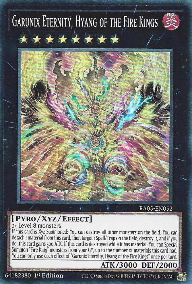 Garunix Eternity, Hyang of the Fire Kings [RA05-EN052] Super Rare | Black Swamp Games