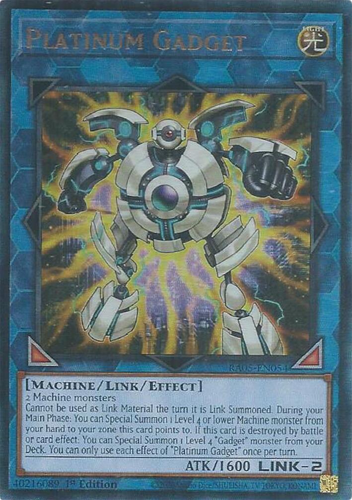 Platinum Gadget (Ultimate Rare) [RA05-EN054] Ultimate Rare | Black Swamp Games