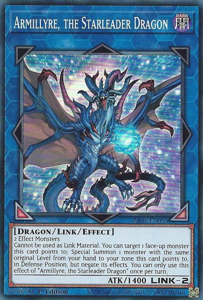Armillyre, the Starleader Dragon [RA05-EN055] Super Rare | Black Swamp Games