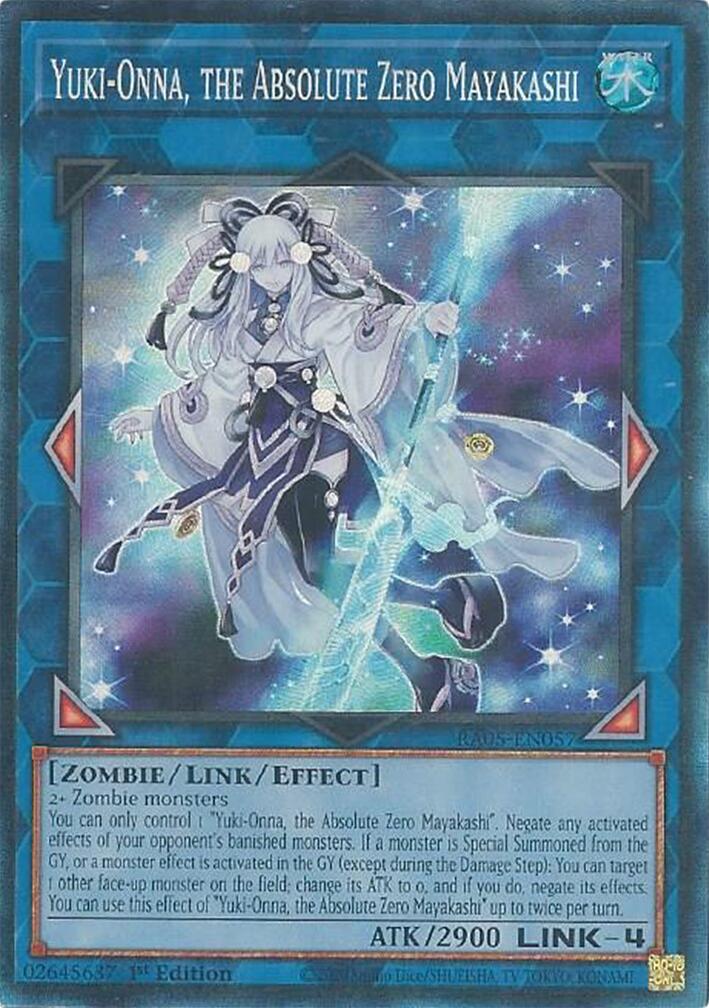 Yuki-Onna, the Absolute Zero Mayakashi (Collector's Rare) [RA05-EN057] Collector's Rare | Black Swamp Games
