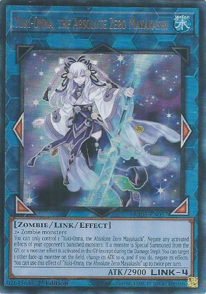 Yuki-Onna, the Absolute Zero Mayakashi (Ultimate Rare) [RA05-EN057] Ultimate Rare | Black Swamp Games