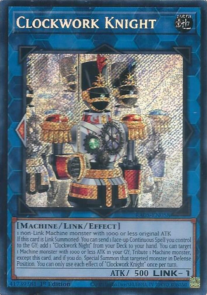 Clockwork Knight (Secret Rare) [RA05-EN058] Secret Rare | Black Swamp Games