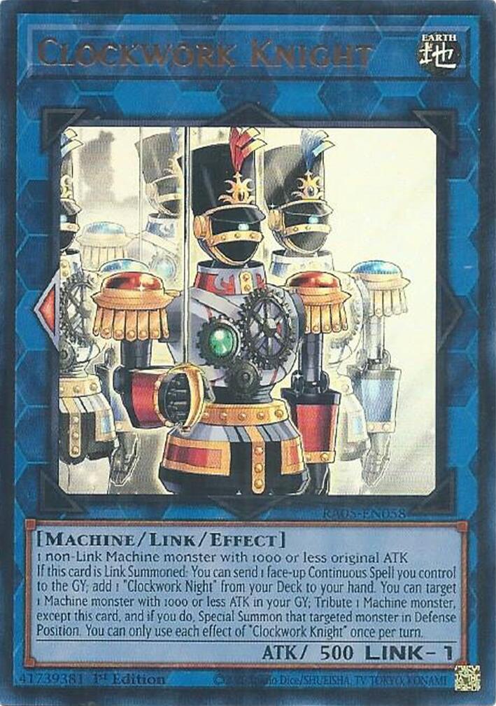 Clockwork Knight (Ultra Rare) [RA05-EN058] Ultra Rare | Black Swamp Games