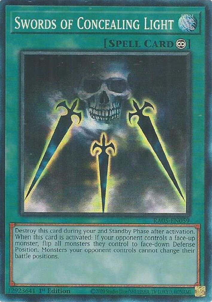 Swords of Concealing Light (Collector's Rare) [RA05-EN059] Collector's Rare | Black Swamp Games