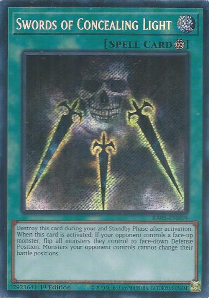Swords of Concealing Light (Secret Rare) [RA05-EN059] Secret Rare | Black Swamp Games