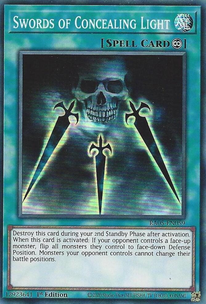 Swords of Concealing Light [RA05-EN059] Super Rare | Black Swamp Games
