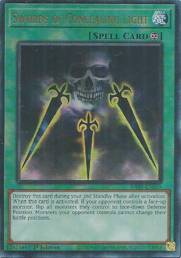 Swords of Concealing Light (Ultimate Rare) [RA05-EN059] Ultimate Rare | Black Swamp Games