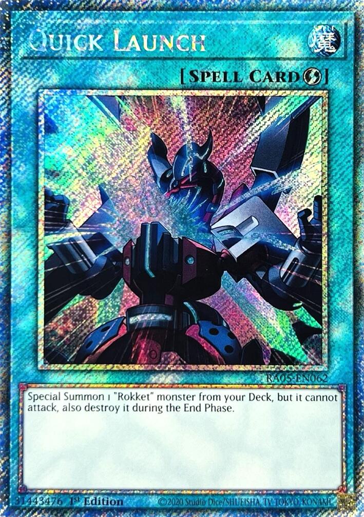 Quick Launch (Platinum Secret Rare) [RA05-EN062] Platinum Secret Rare | Black Swamp Games