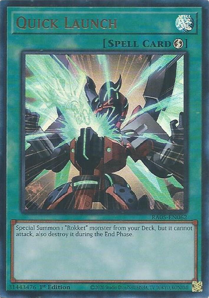 Quick Launch (Ultra Rare) [RA05-EN062] Ultra Rare | Black Swamp Games