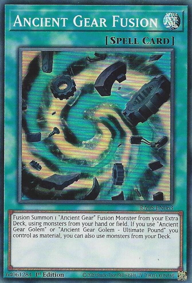 Ancient Gear Fusion [RA05-EN063] Super Rare | Black Swamp Games