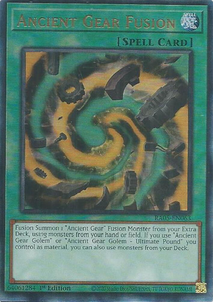 Ancient Gear Fusion (Ultimate Rare) [RA05-EN063] Ultimate Rare | Black Swamp Games