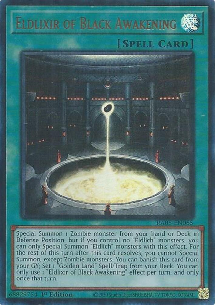 Eldlixir of Black Awakening (Ultra Rare) [RA05-EN065] Ultra Rare | Black Swamp Games