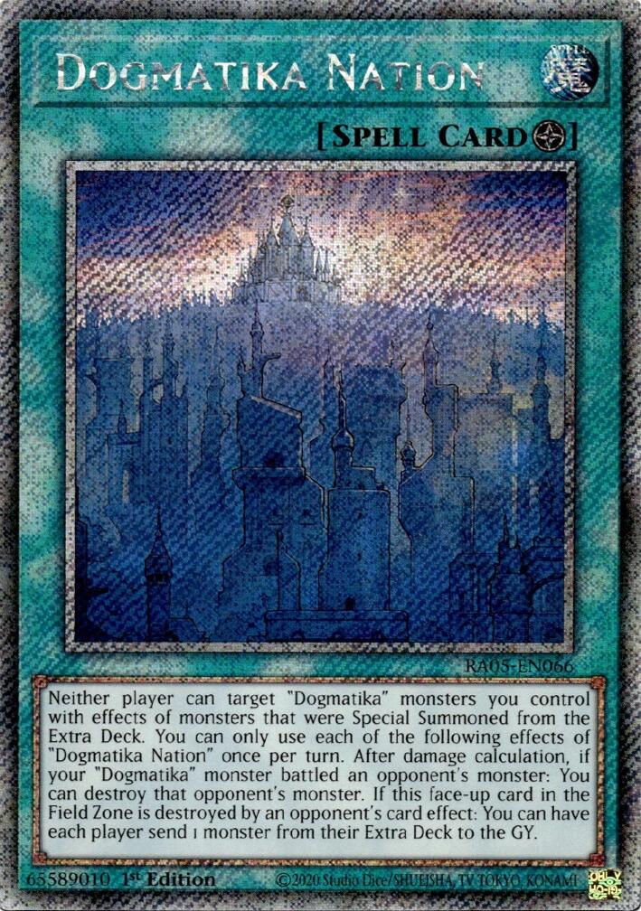Dogmatika Nation (Platinum Secret Rare) [RA05-EN066] Platinum Secret Rare | Black Swamp Games